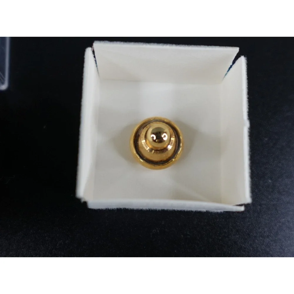 Boy Scouts of America Lapel Pin 10 Year Anniversary Emblem Gold Tone Blue Enamel